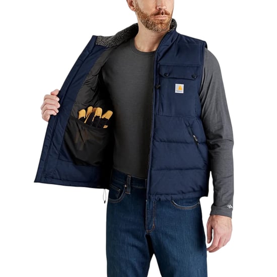 Carhartt Mens Puffer Gilets WIP Rain Defender Insulated Montana Loose Fit Vest - Image 4
