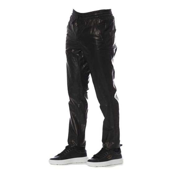Leren Joggingbroek Elastische Taille Relaxed Fit - Image 2