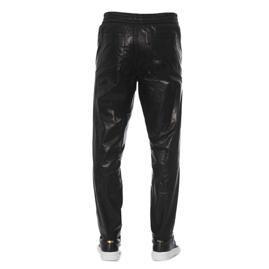Leren Joggingbroek Elastische Taille Relaxed Fit - Image 3