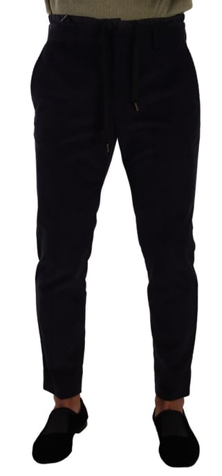 Casual Trousers Wool Drawstring Pants - Image 1