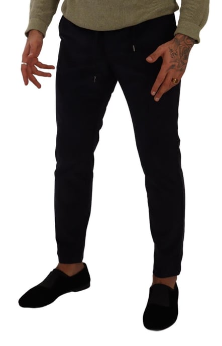 Casual Trousers Wool Drawstring Pants - Image 3