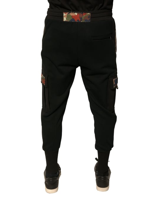 Black Cargo Joggers Casual Style - Image 4