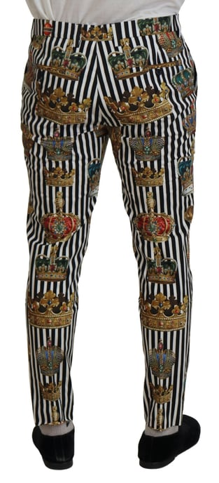 Kroonprint Broek Zwart-witte Strepen - Image 4