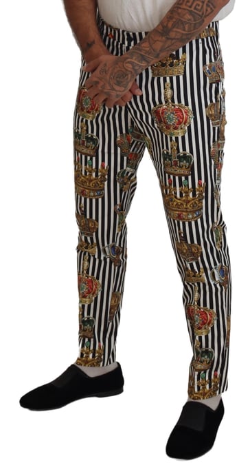 Kroonprint Broek Zwart-witte Strepen - Image 5