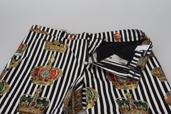Kroonprint Broek Zwart-witte Strepen - Image 6