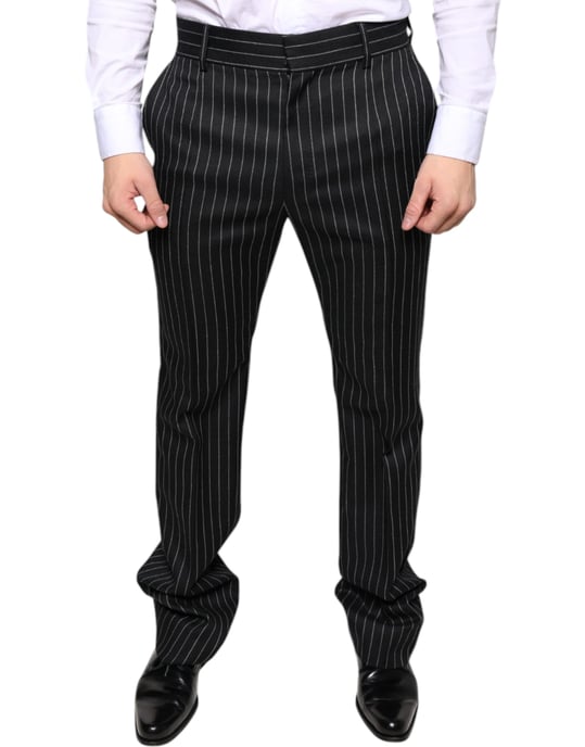 Klassiek Pasvorm Pinstripe Broek - Image 2
