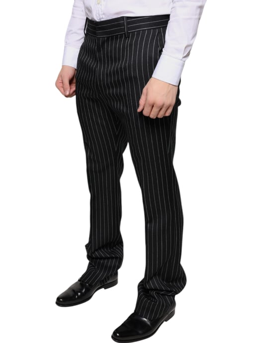 Klassiek Pasvorm Pinstripe Broek - Image 3