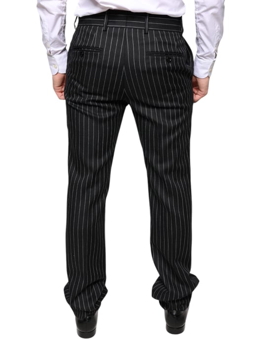 Klassiek Pasvorm Pinstripe Broek - Image 4