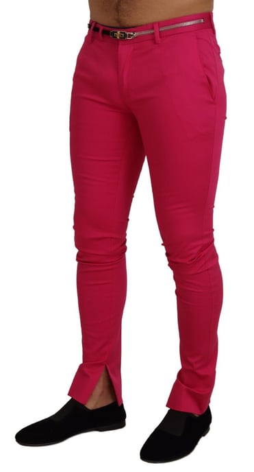 Slim Fit Ankle Pants With Side Slits - Image 2
