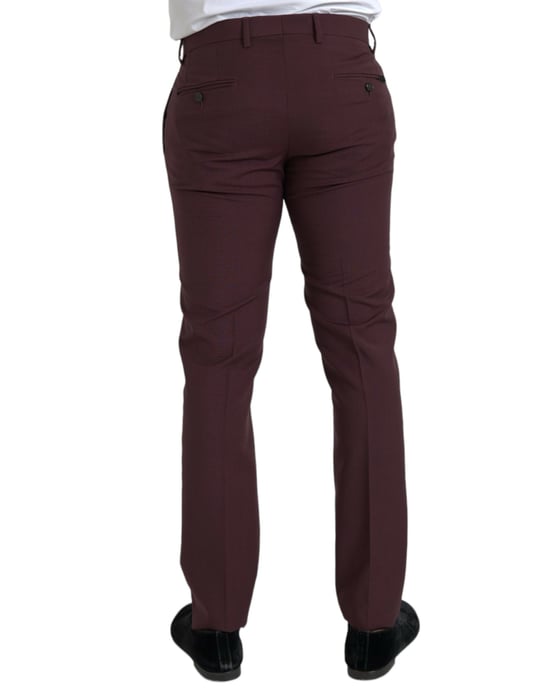 Classicfit Burgundy Trousers - Image 3