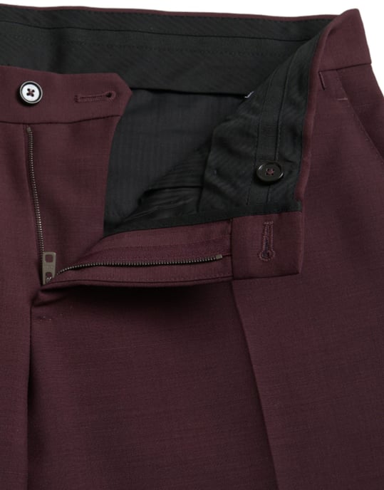 Classicfit Burgundy Trousers - Image 5