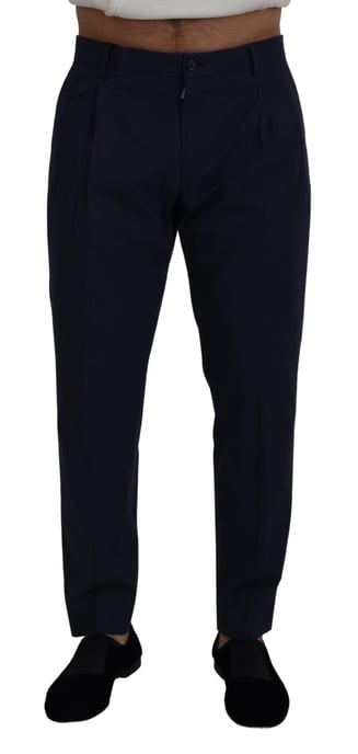 Klassiek Pasvorm Geplooide Broek - Image 1