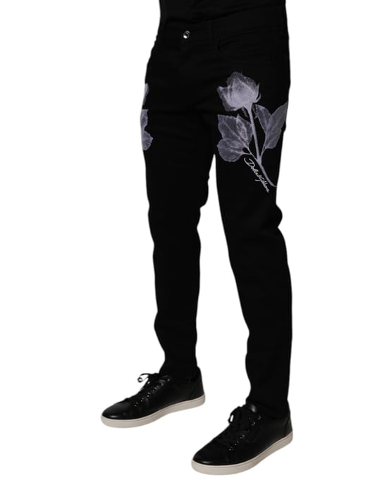 Rozenprint Casual Broek - Image 3