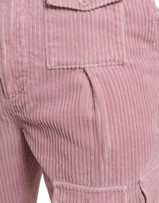 Corduroy Cargo Pants Pink - Image 4
