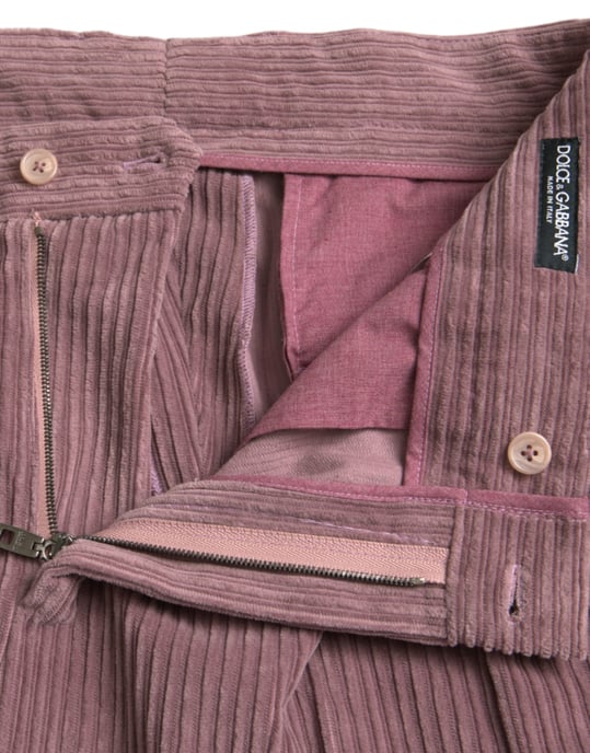Corduroy Trousers Pleated Style - Image 5