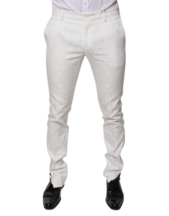 Trousers Slim Fit White Logo - Image 2