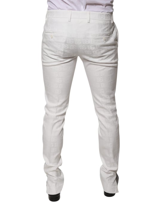 Trousers Slim Fit White Logo - Image 4