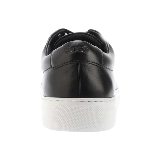 Boss Heren Enlight Leren Trainers (Zwart) - Image 2