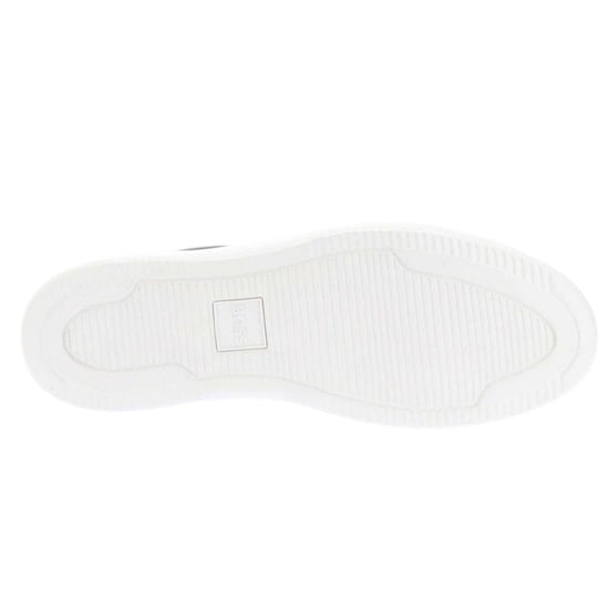 Boss Heren Enlight Leren Trainers (Zwart) - Image 4