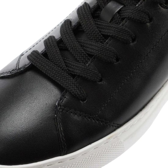 Boss Heren Enlight Leren Trainers (Zwart) - Image 6