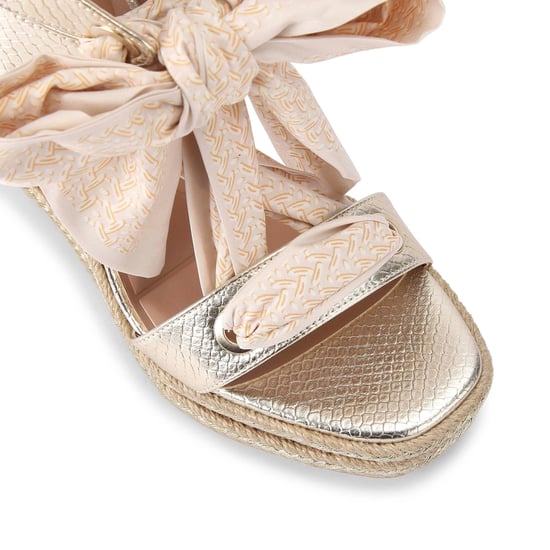 Carvela Sorrento Scarf Wedge Heels - Image 4