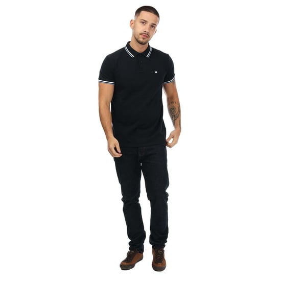 Weekend Offender Herr Vancouver Tipped Polo Shirt (Marinblått) - Image 6