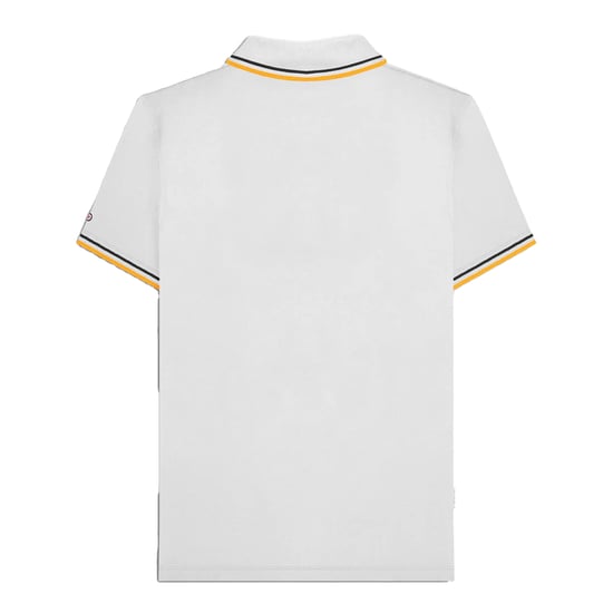 Lambretta Heren SS25 Twin Tip Poloshirt (Wit, Zwart) - Image 2