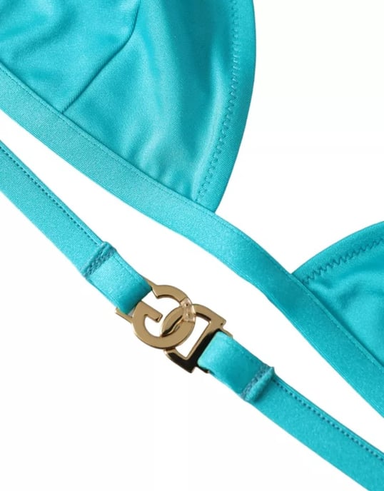 Driehoek Bikini Top Turquoise - Image 2
