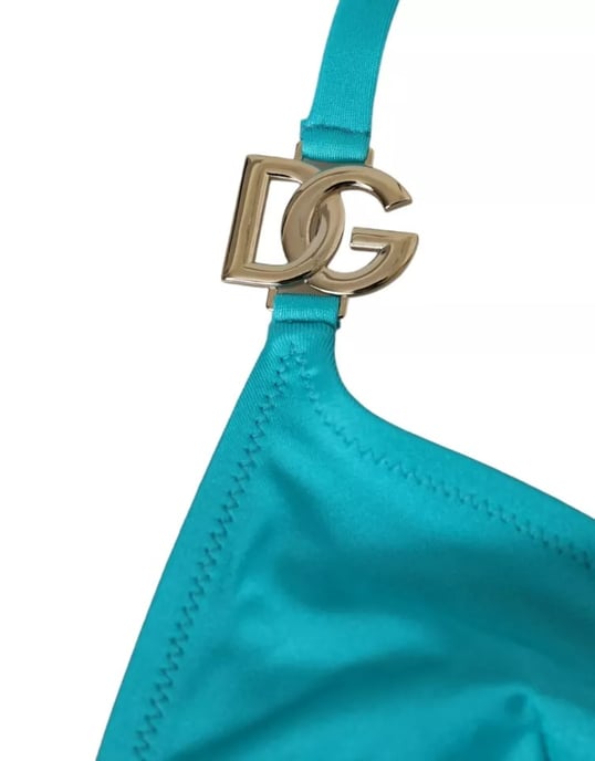 Driehoek Bikini Top Turquoise - Image 3