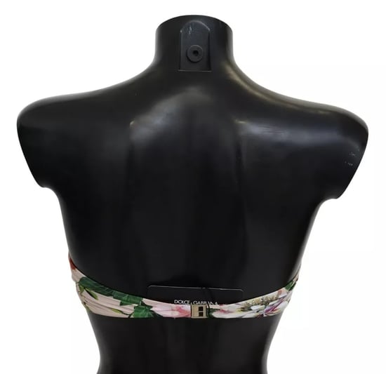 Blommönstrad Bikiniöverdel Off Shoulder Baddräkt - Image 3