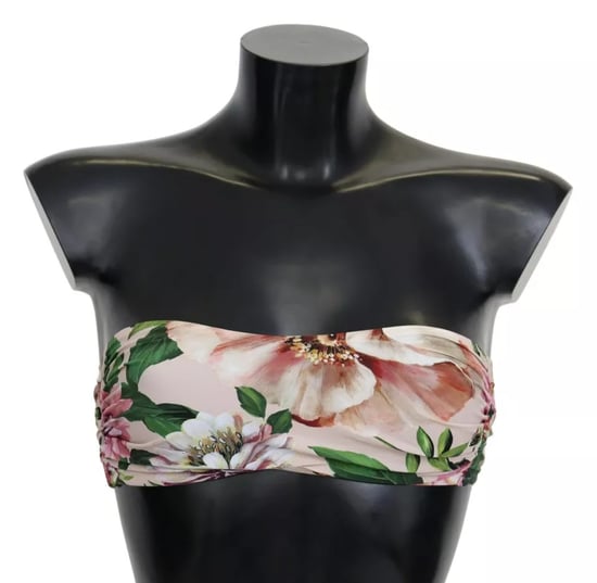 Blommönstrad Bikiniöverdel Off Shoulder Baddräkt - Image 4