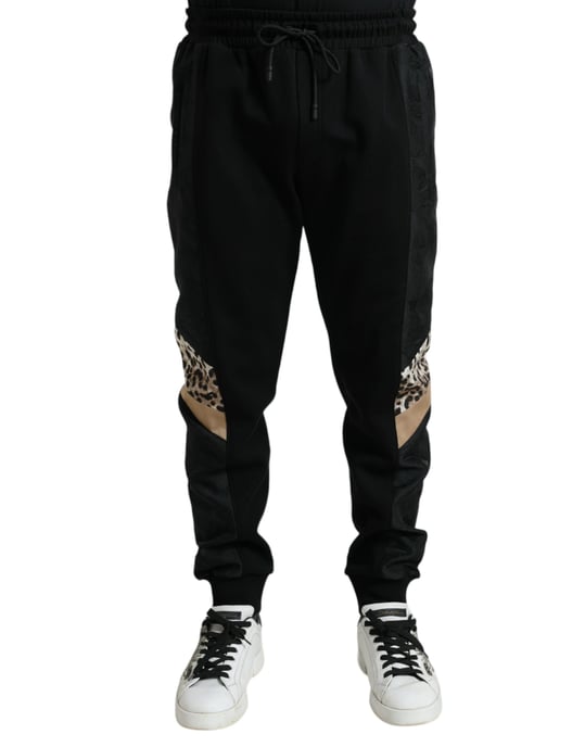 Leopardprint Paneel Joggingbroek - Image 1