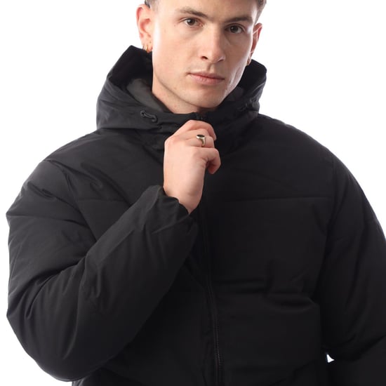 Jack And Jones Heren Brady Hooded Jacket (Zwart) - Image 2