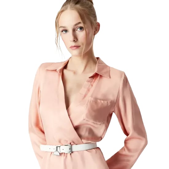 Armani Exchange Kvinnotopp med bröstficka (Rosa) - Image 2