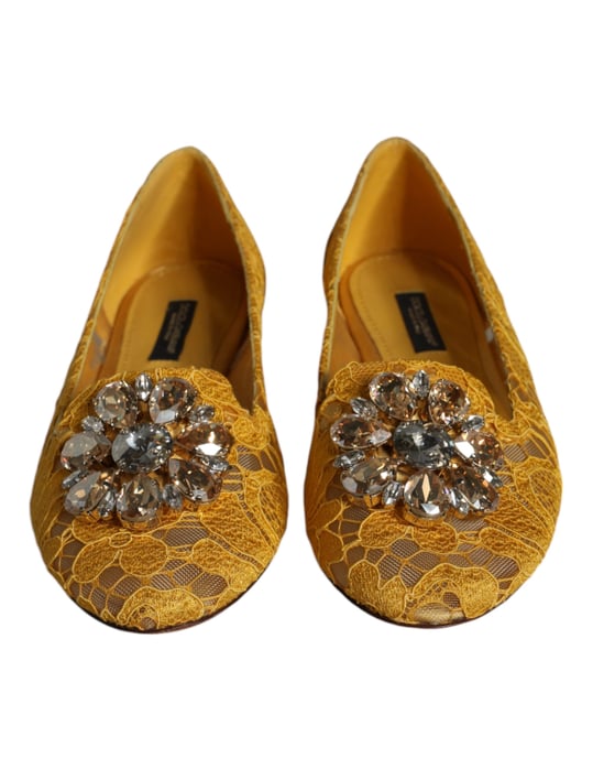Lace Ballerinas Yellow - Image 2