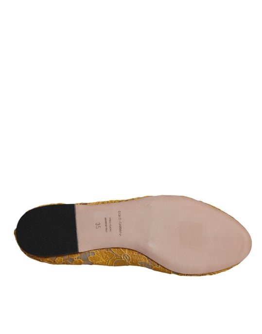 Lace Ballerinas Yellow - Image 6