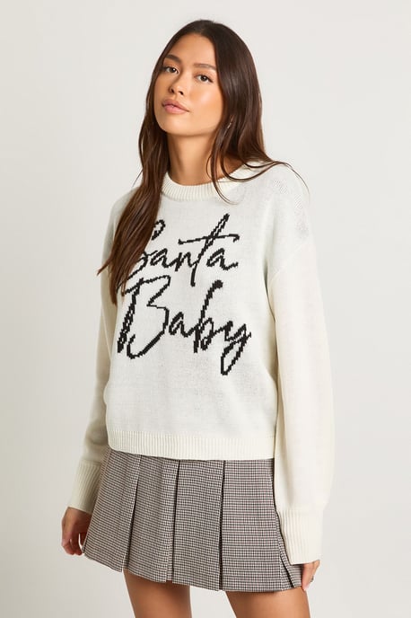 Santa Baby Christmas Jumper - Image 1