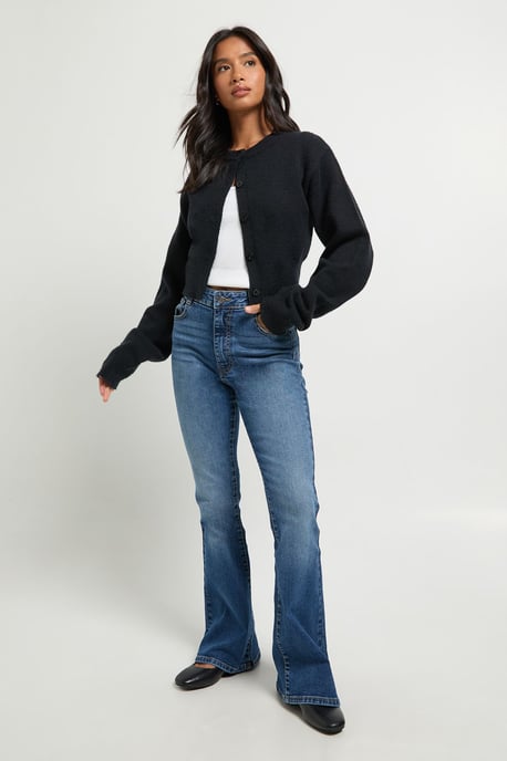 Petite High Waist Booty Lifting Flared Jean - Image 3