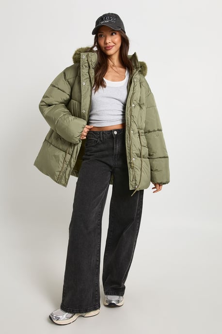 Faux Fur Trim Parka - Image 3