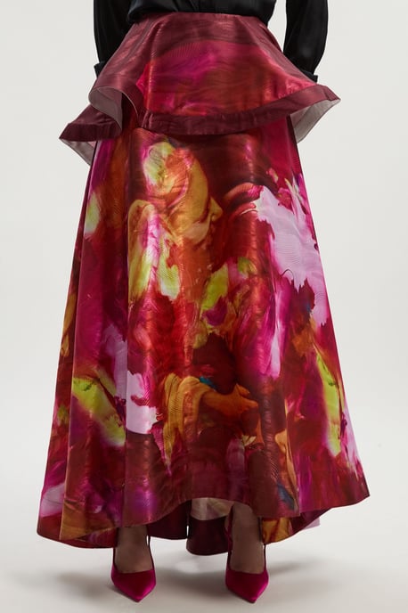 Lily Macrae - Textured Ruffle Detail Prom Skirt - Image 2
