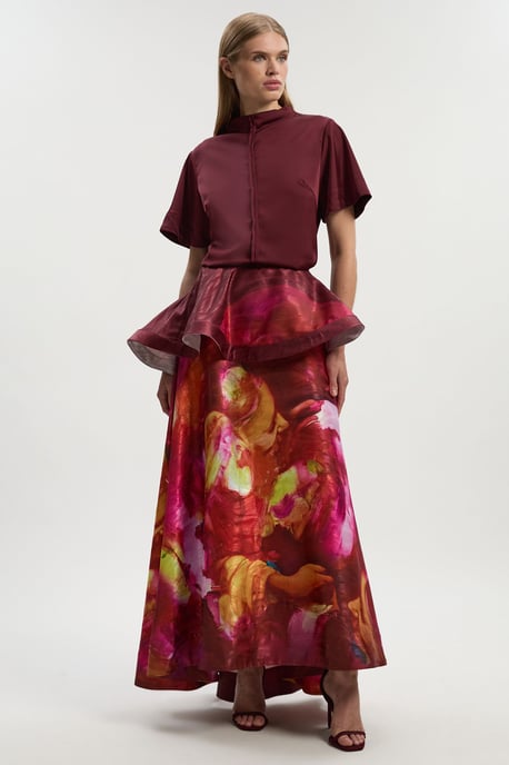Lily Macrae - Textured Ruffle Detail Prom Skirt - Image 3