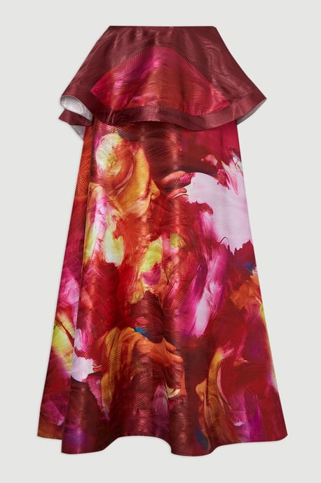 Lily Macrae - Textured Ruffle Detail Prom Skirt - Image 4