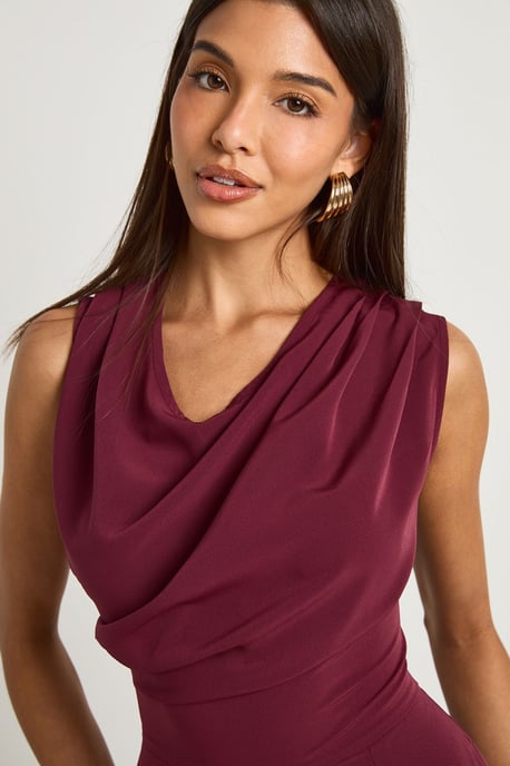Aysmmetric Woven Wide Leg Jumpsuit - Image 4