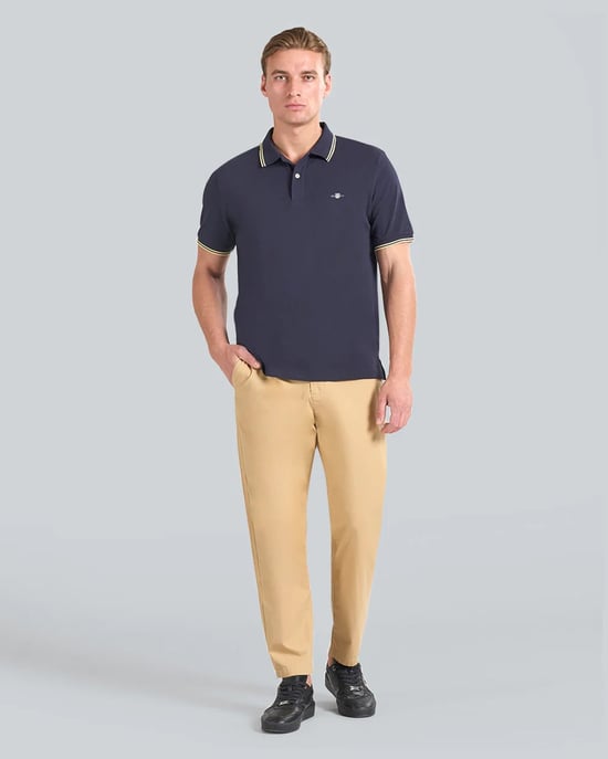 433 Polo in Dark Blue - Image 3