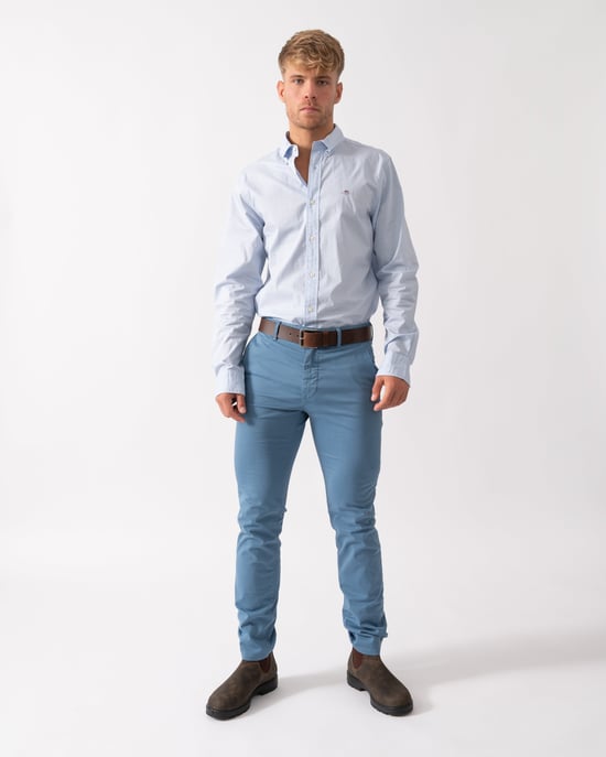 GANT Mens Slim Fit Long Sleeve Poplin Shirt - Image 4
