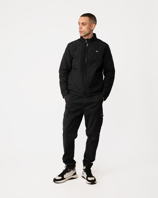 Black Windcheater Jacket in Black - Image 2