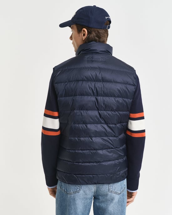 Light Down Padded Gilet Gilet in Dark Blue - Image 2