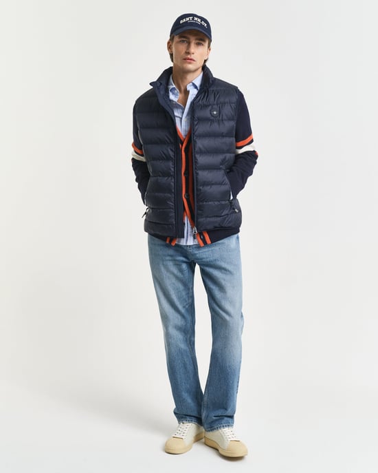 Light Down Padded Gilet Gilet in Dark Blue - Image 3