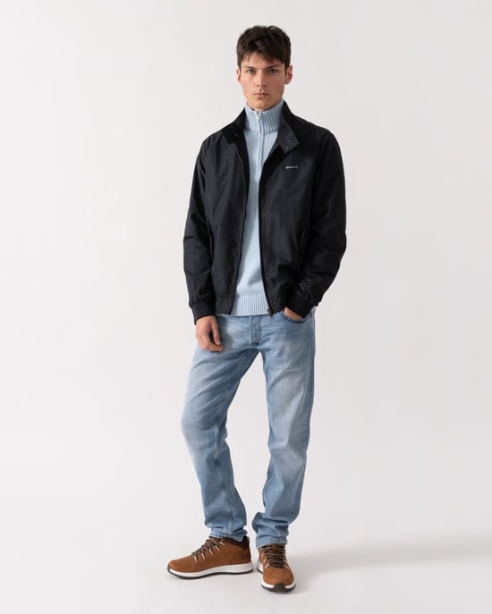 Harrington Jacket in Dark Blue - Image 4