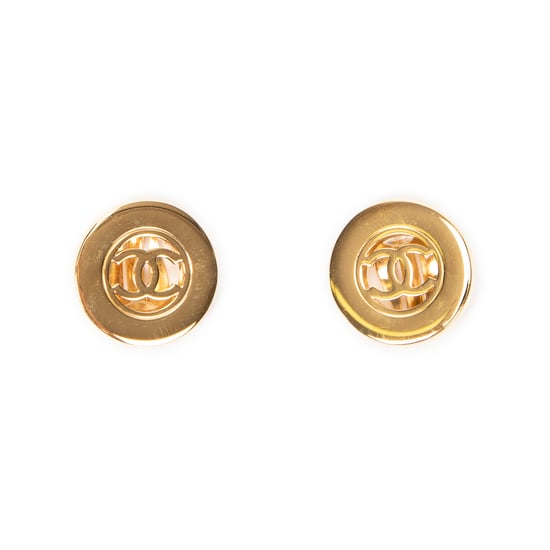 CC Round Clip On Earrings Earrings - Image 2